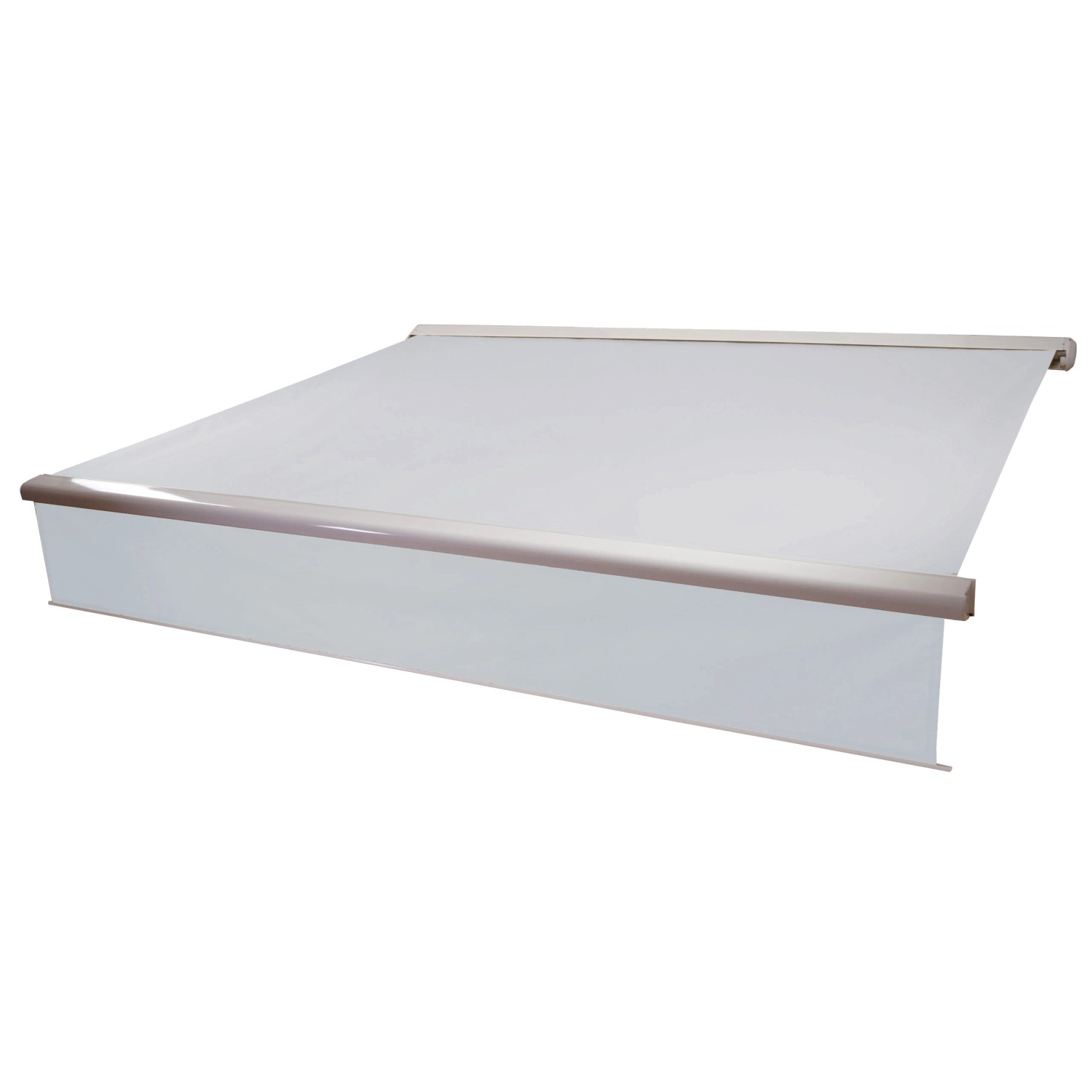 MCW Kassetten-Markise H124 Volant Ausfahrbar 4x3m Acryl Creme