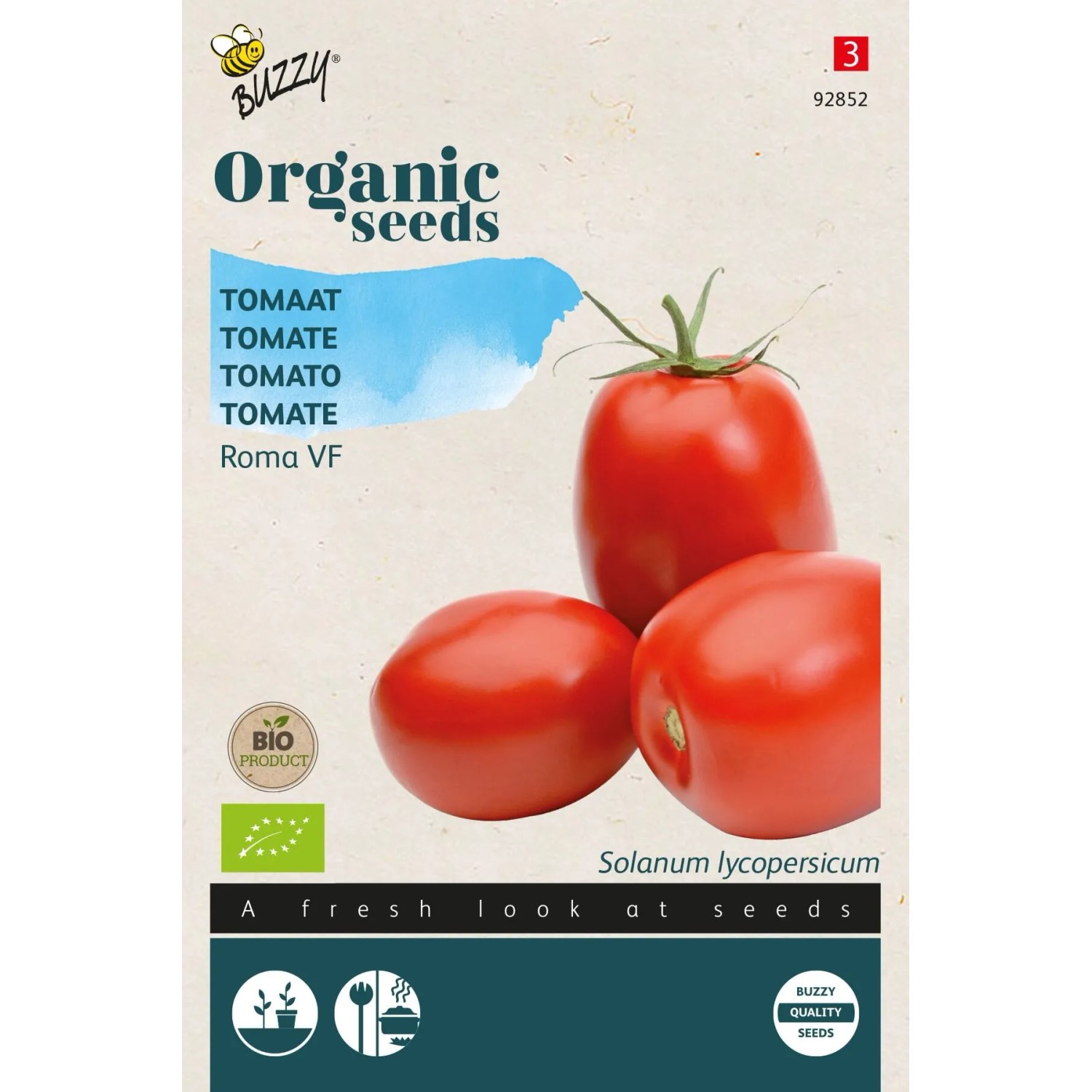 Tomate 'Roma VF' Bio Saatgut ca. 0,1 g Ideal für Saucen
