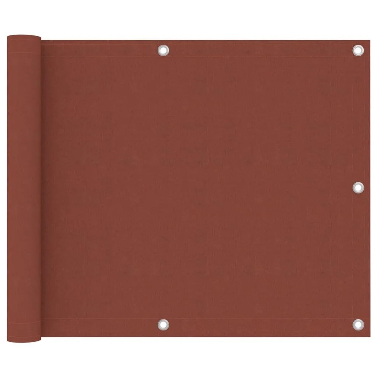 vidaXL Balkon-Sichtschutz Terracotta-Rot 75x500 cm Oxford-Gewebe 134974