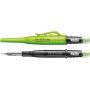Pica Fine Dry 0.9 Set: Grüner und schwarzer Automatikbleistift mit 0.9mm Mine für präzise Markierungen.