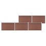vidaXL Gartenzaun WPC 872x106 cm Braun 3053246