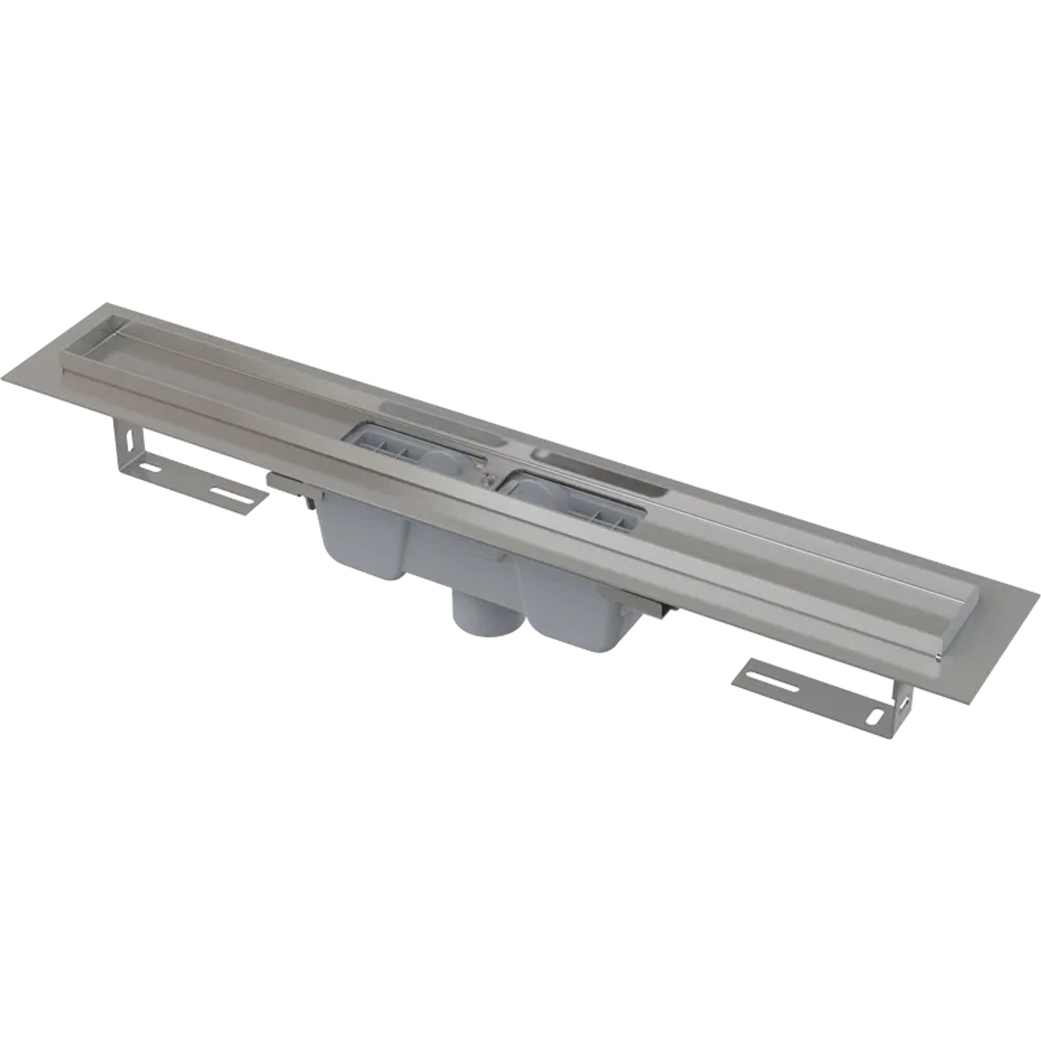 Alcadrain APZ1001 Duschrinne mit Rand 1150 mm, senkrechter Ablauf