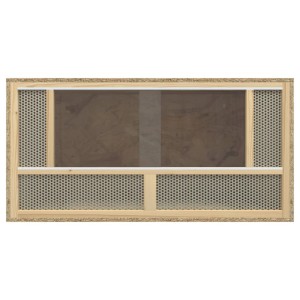 vidaXL Terrarium aus Holzwerkstoff, 80x40x40 cm, für Reptilien und kleine Tiere.