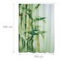 Relaxdays Duschvorhang Polyester Grün Blickdicht Wasserabweisend 200 cm x 180 cm x 4 cm_4