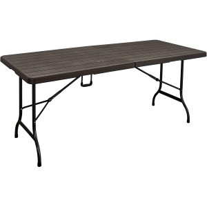 Garten Pleasure Klapptisch Tabora in Holzoptik, Teil des 7-teiligen Gartenmöbel-Sets.
