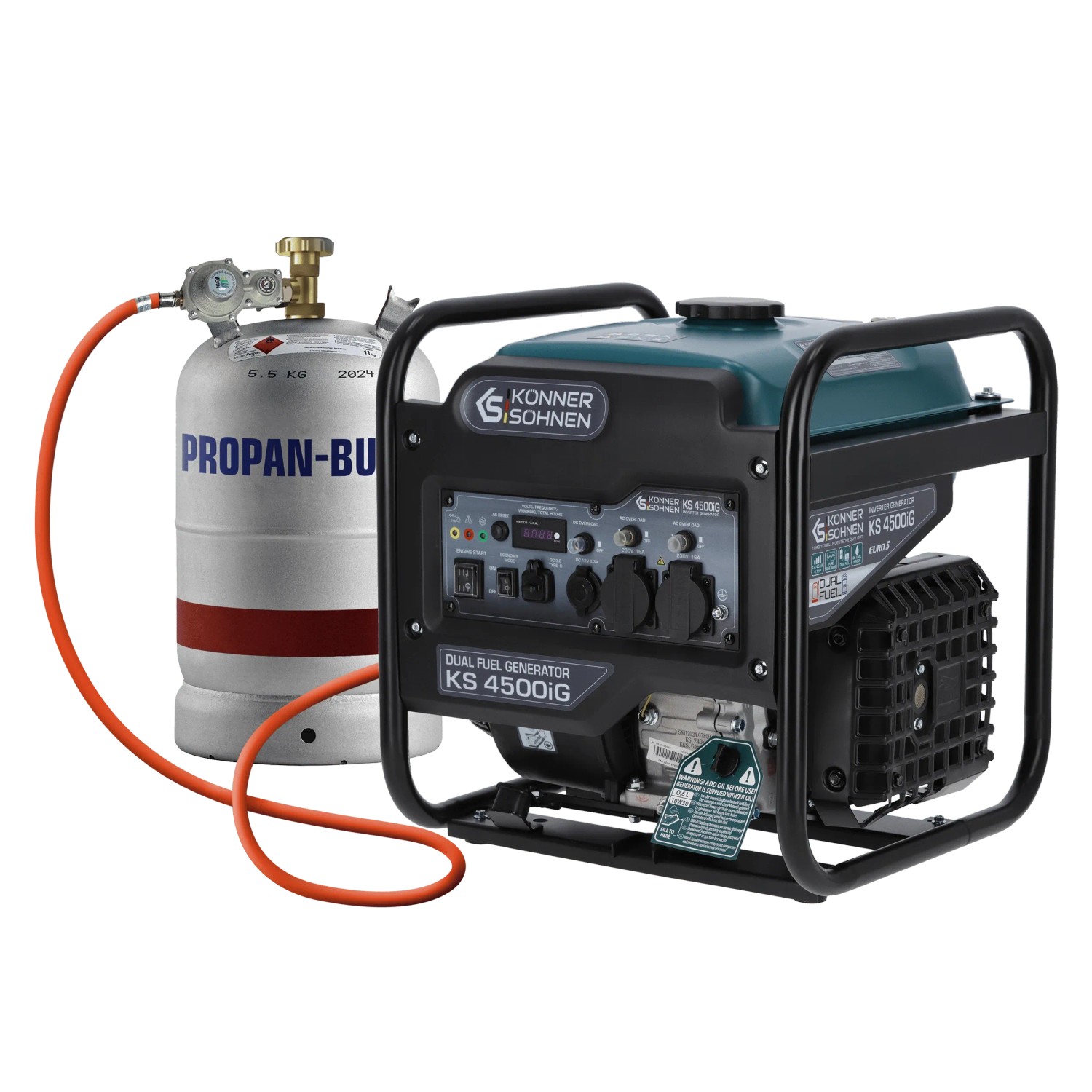Könner & Söhnen Dual Fuel-Inverter-Generator KS 4500iG