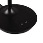 Schwarze Reality LED-Tischleuchte Toro mit Touchschalter am Fuß.