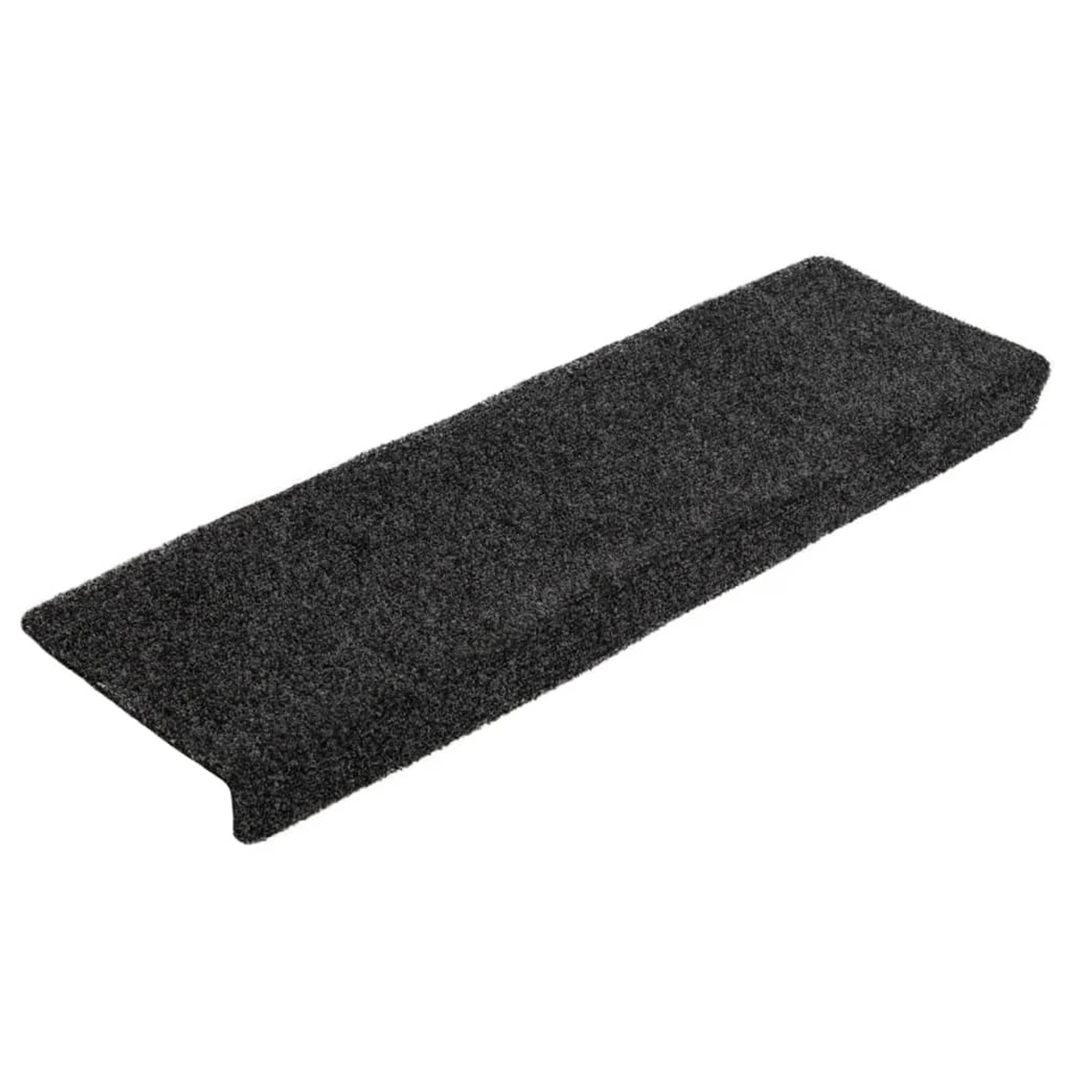 Treppenmatten 10 Stk. Schwarz 65x25 Cm Nadelvlies günstig online kaufen