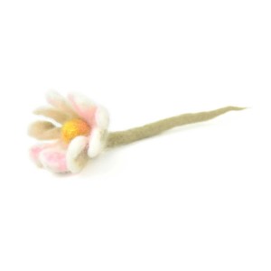 Buntes Hunter Katzenspielzeug Gundula Gänseblümchen aus Merinowolle, 12 cm.