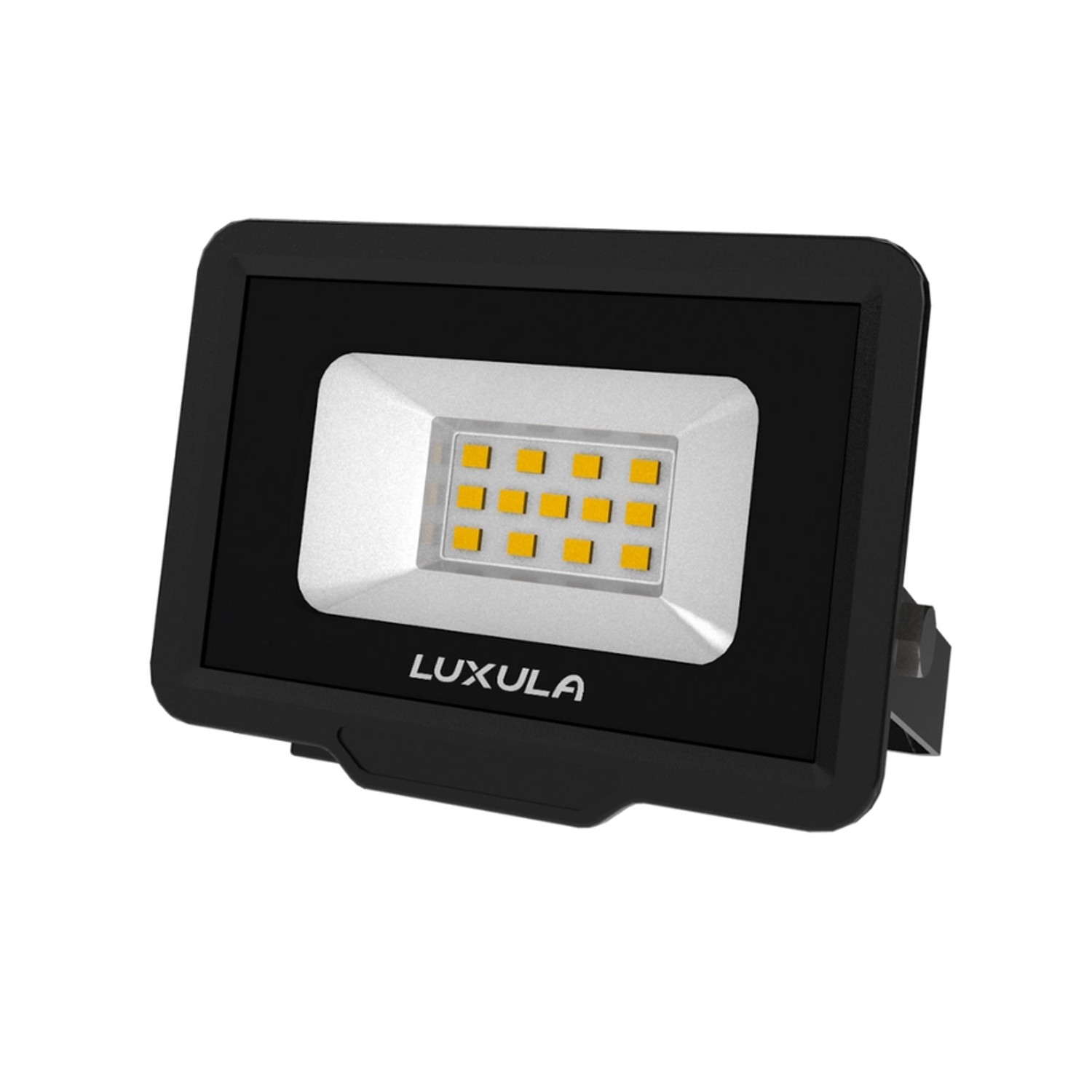 LUXULA LED Fluter 10W Strahler 3000K Warmweiß 1000lm Außenstrahler Schwarz IP65