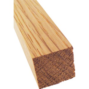 Quadratleiste aus Eiche, 20x20 mm, 100 cm lang. Massivholzleiste für vielseitige Anwendungen.