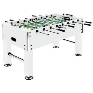 vidaXL Kickertisch Stahl 60 kg 140x74,5x87,5 cm Weiß 92501