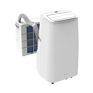 Be Cool Mobiles Split-Klimagerät BCPSK12KW mit WiFi, weiß, mit Außeneinheit und Filter.