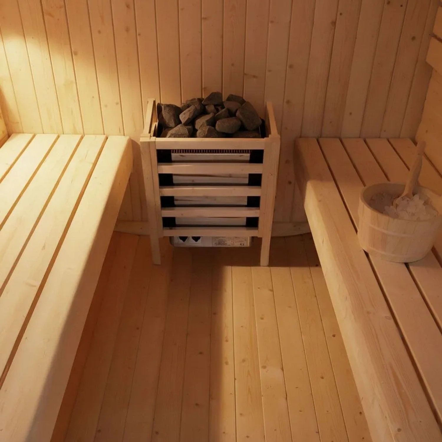 Home Deluxe Outdoor Sauna CUBE XL für bis zu 6 Personen_7