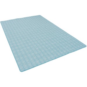 Türkiser Snapstyle In- und Outdoor Teppich Cape Cod mit geometrischem Muster, 160x200cm.