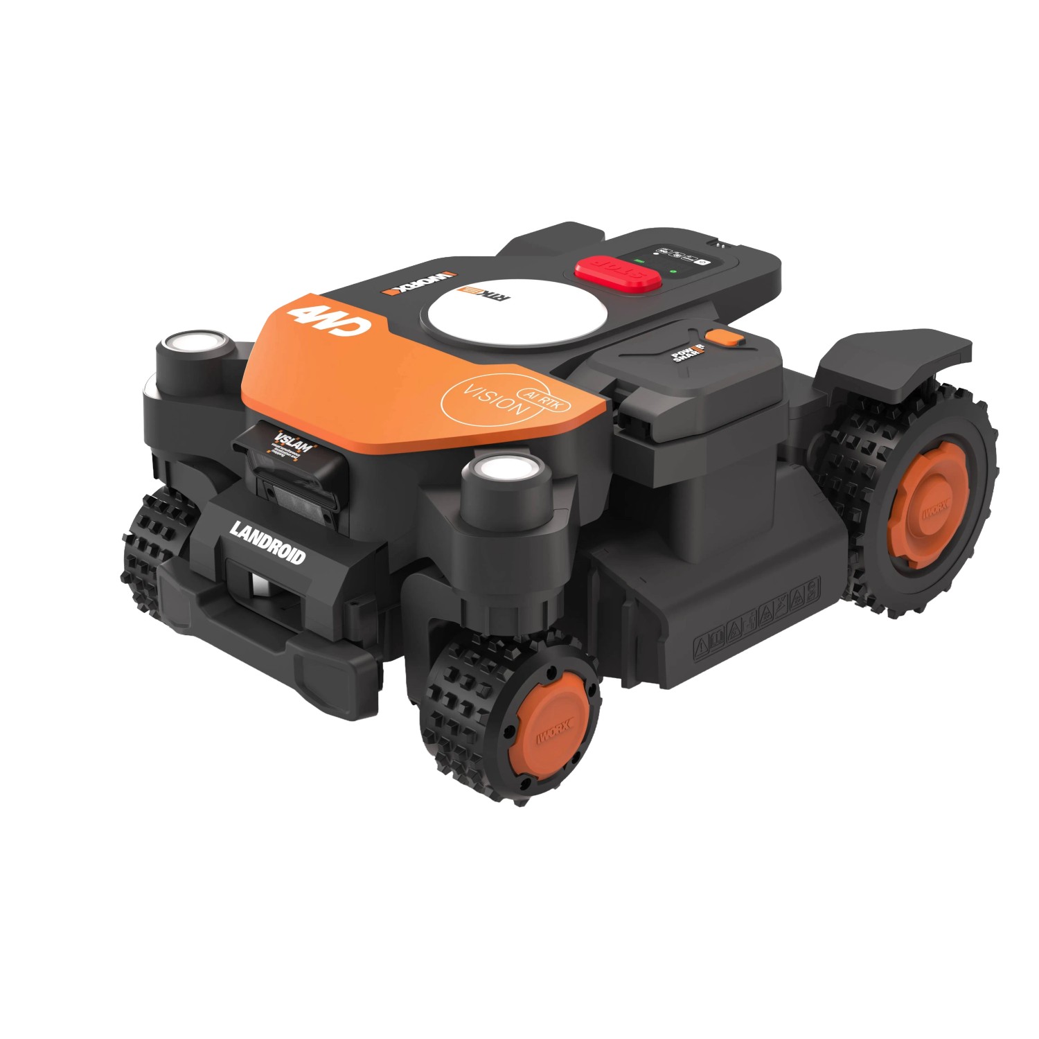 Worx Mähroboter WR340E M600 4WD Landroid Vision Cloud, autonom, ohne Begrenzungskabel.