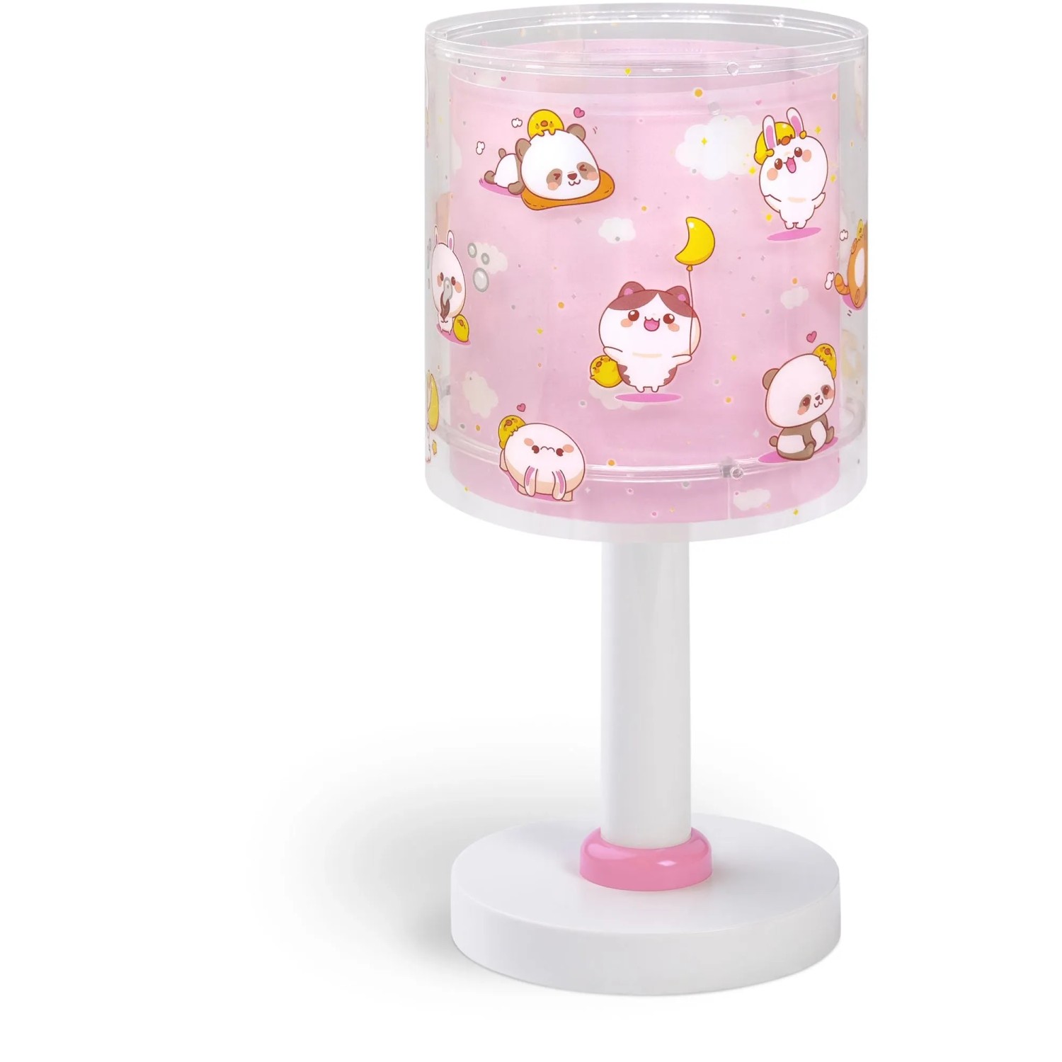 Dalber Nachttischlampe LED Nachtlicht für Kinder Kawaii Friends Tiere Rosa