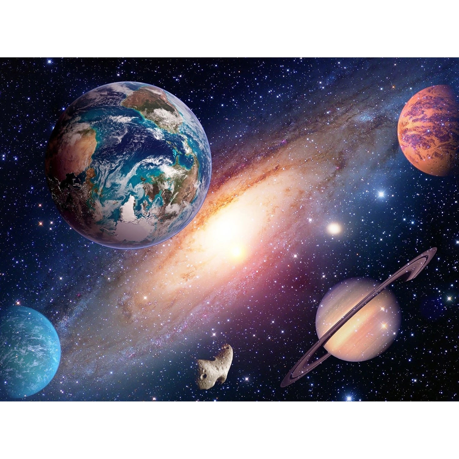 Sanders & Sanders Fototapete Universum Blau Lila und Orange 360 x 270 cm 60 günstig online kaufen