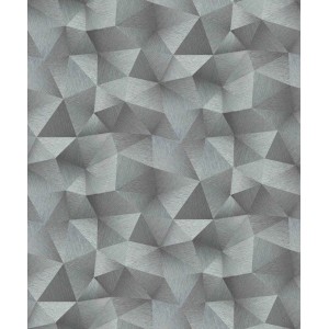Graue Erismann Vliestapete mit grafischem 3D-Muster, Guido Maria Kretschmer Fashion for Walls.