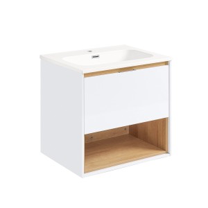 SoBuy Waschbeckenunterschrank mit Fach Waschbecken mit Unterschrank BZR171-N