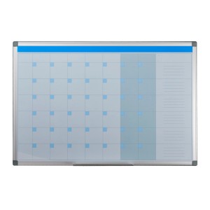 Relaxdays Whiteboard Planer Eisen Weiß Magnetisch Abwischbar 60 cm x 90 cm x 5 cm 2,1 kg