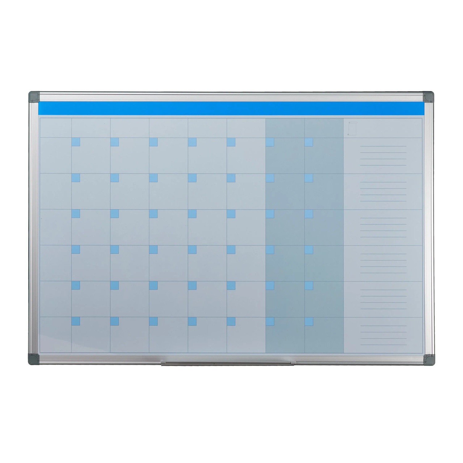 Relaxdays Whiteboard Planer Eisen Weiß Magnetisch Abwischbar 60 cm x 90 cm x 5 cm 2,1 kg