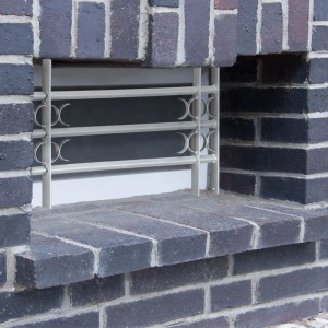 Relaxdays Fenstergitter Stahl Grau Ausziehbar Einbruchschutz 45 cm x 70-105 cm