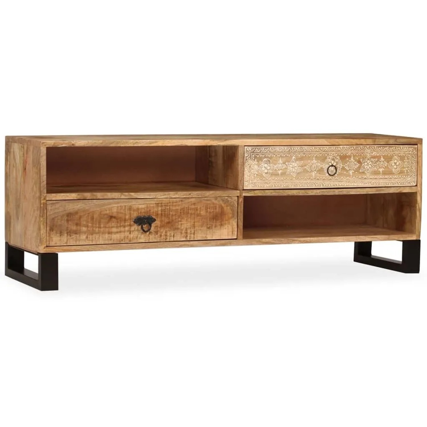 vidaXL TV-Schrank Massivholz Mango 120x30x40 cm 244940