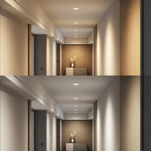 Weißer LED Einbaustrahler Rida für Bad und Feuchträume, Aluminium, 1-flammig.