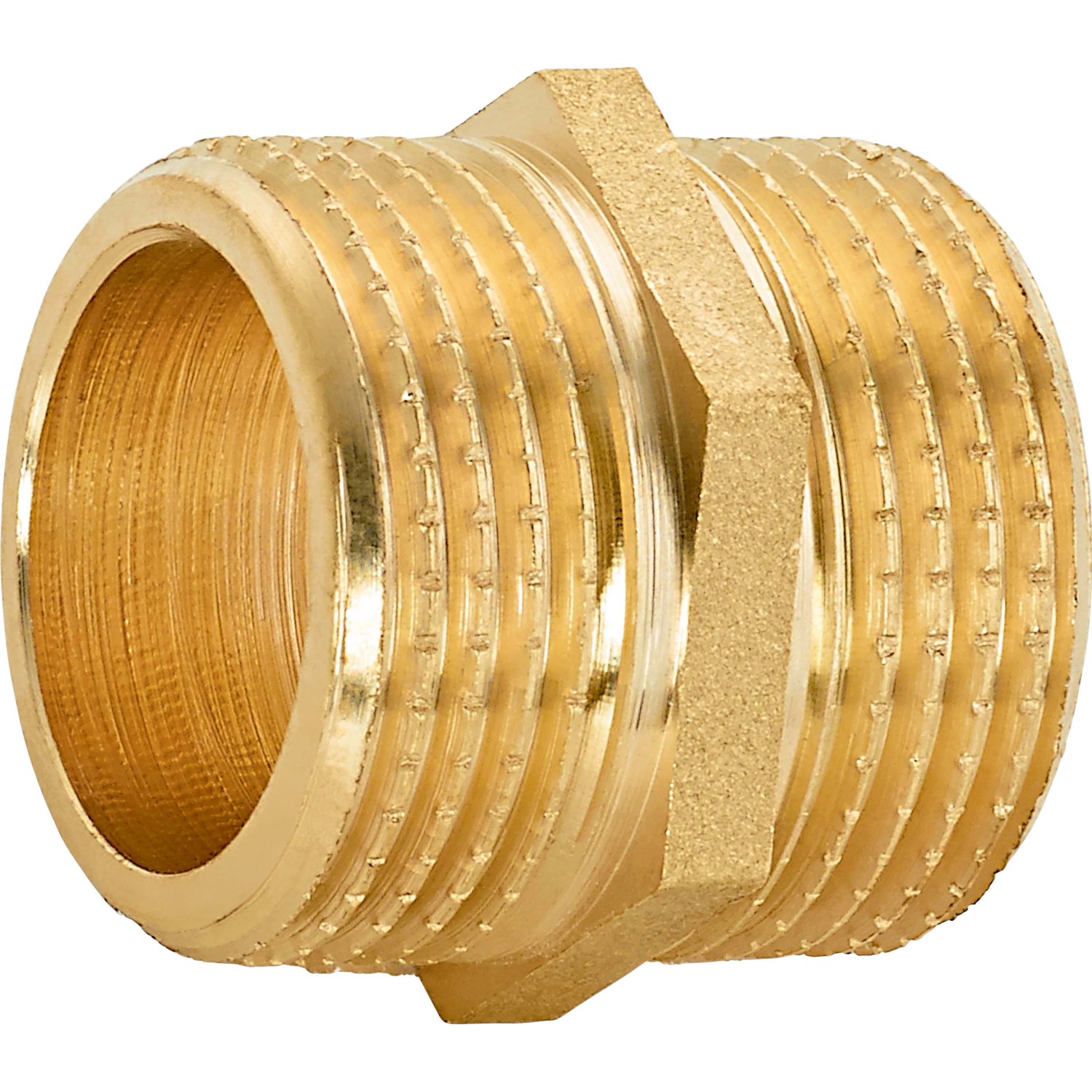 Gewinde-Doppelnippel 26,4 mm (R 3/4) Messing