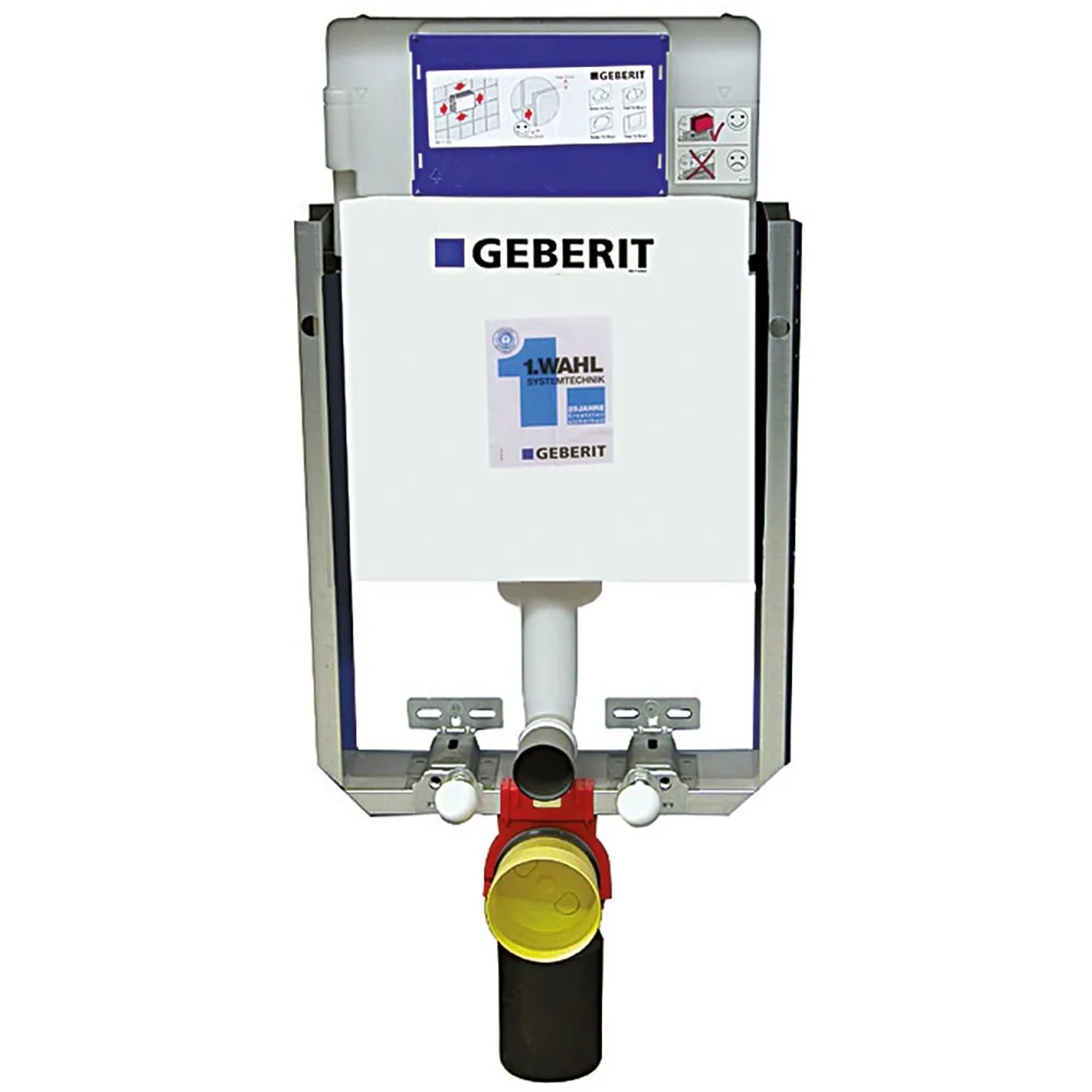 Kombiset Fix Unterputzelement für Wand-WC mit Geberit Spülkasten.