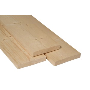 Sägerauhe Fichte/Tanne Diele, 40x200x3000 mm, für Rohbau und Schalarbeiten.