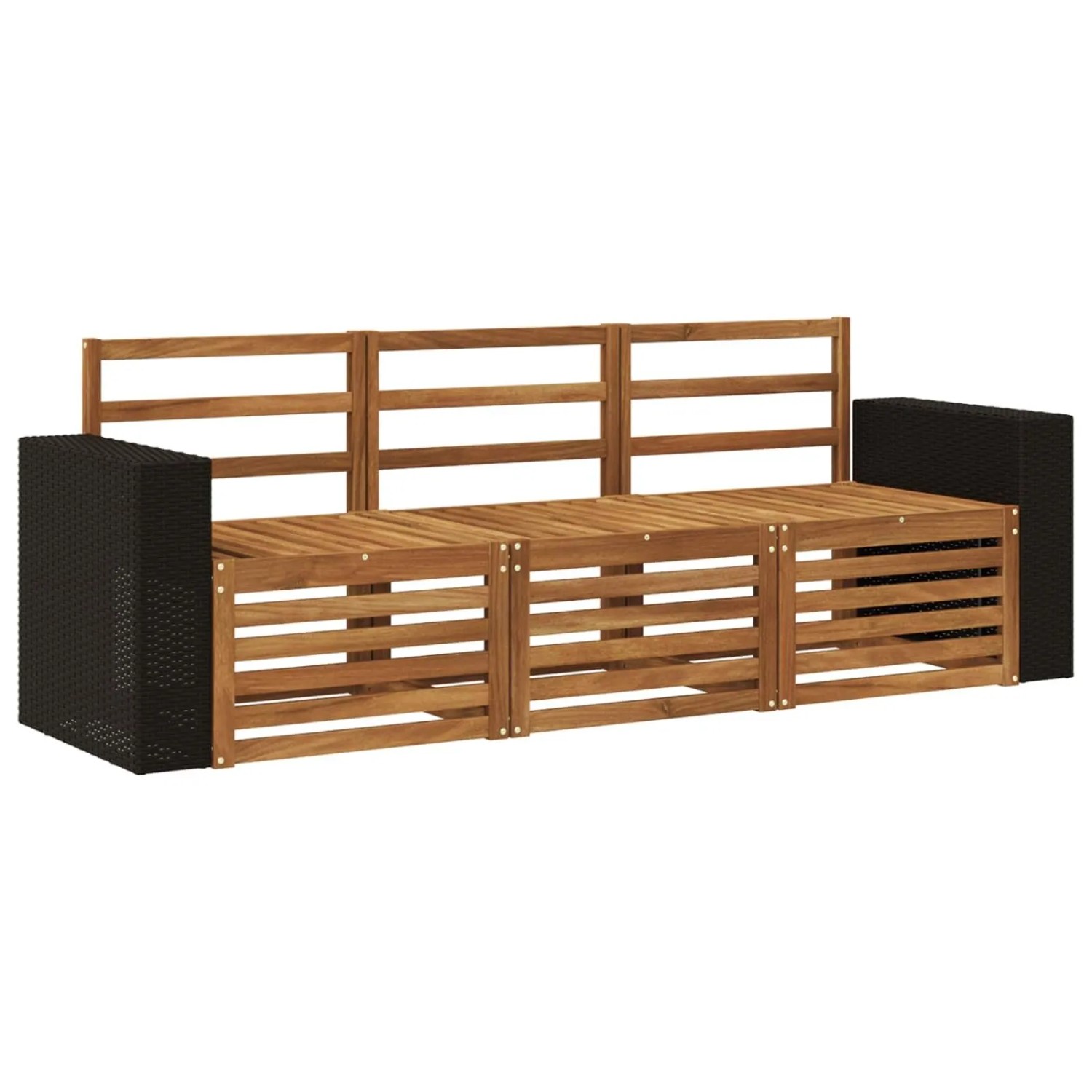 vidaXL Sofagarnituren 3 Stk Massivholz Akazie 3383970