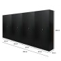 PROREGAL MegaDeal: 4 schwarze, abschließbare Flügeltürenschränke aus Stahl, 180x80x40cm.