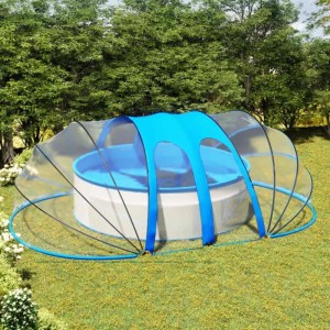 vidaXL Pool-Kuppel Oval 620x410x210 cm 92796