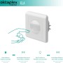 Oktaplex Ela Bewegungsmelder Unterputz, weiße Deckenleuchte mit Infrarotsensor.