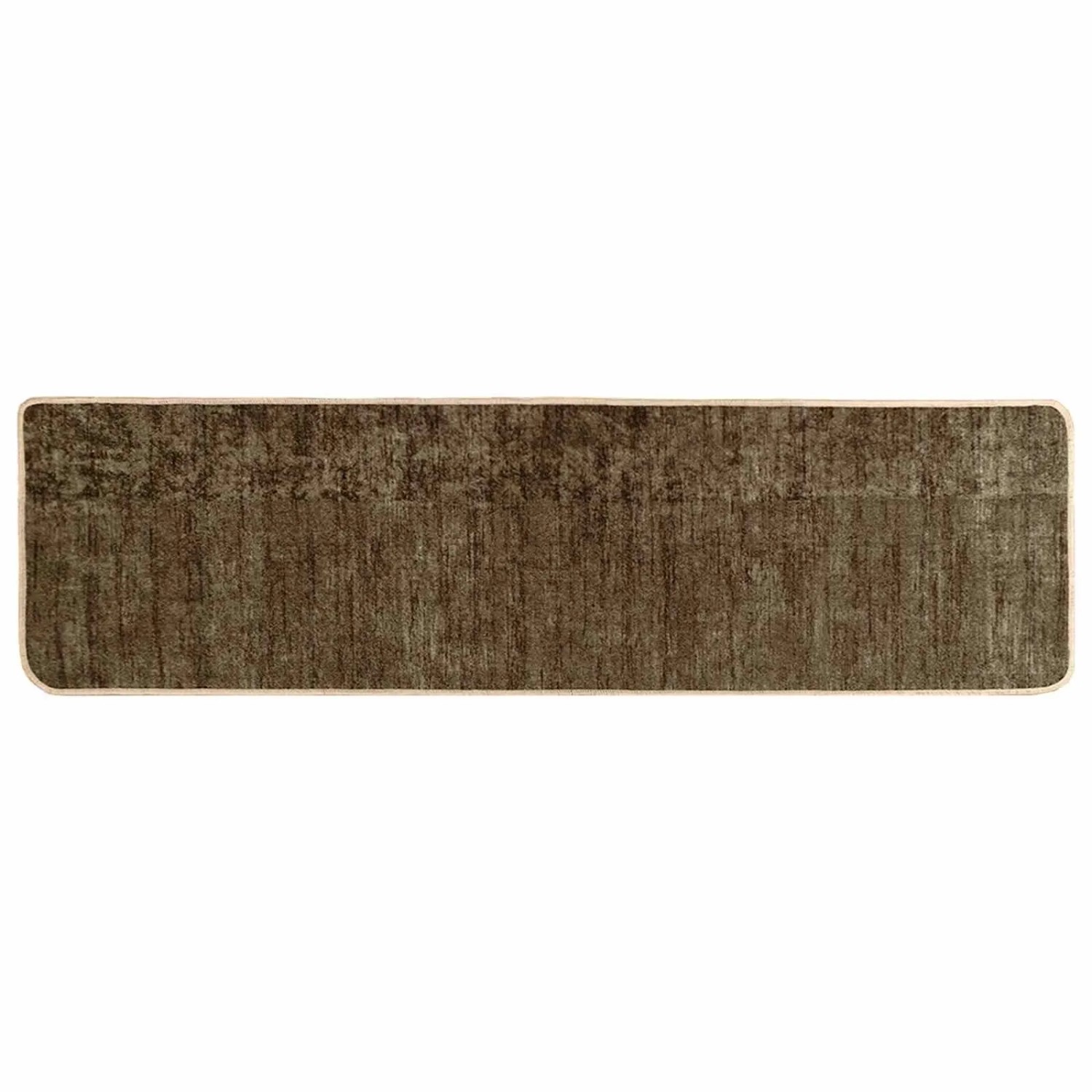 vidaXL Teppichläufer MARSA Waldgrün 200 x 50 cm Polyester und PVC 42023133