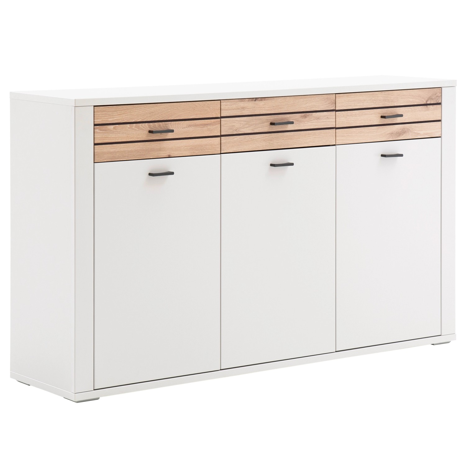 expendio Sideboard Mariella 12 Modern White 148x90x38 cm günstig online kaufen