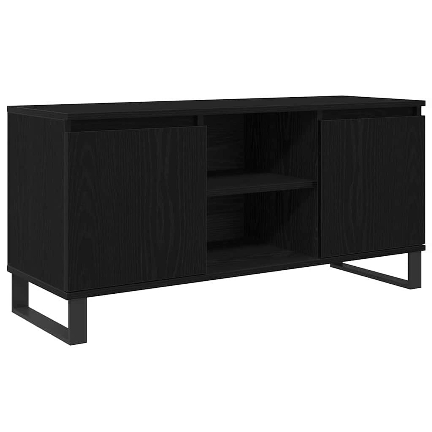 vidaXL TV-Schrank Schwarz Eichen-Optik 104 x 35 x 50 cm Holzwerkstoff 88193 günstig online kaufen