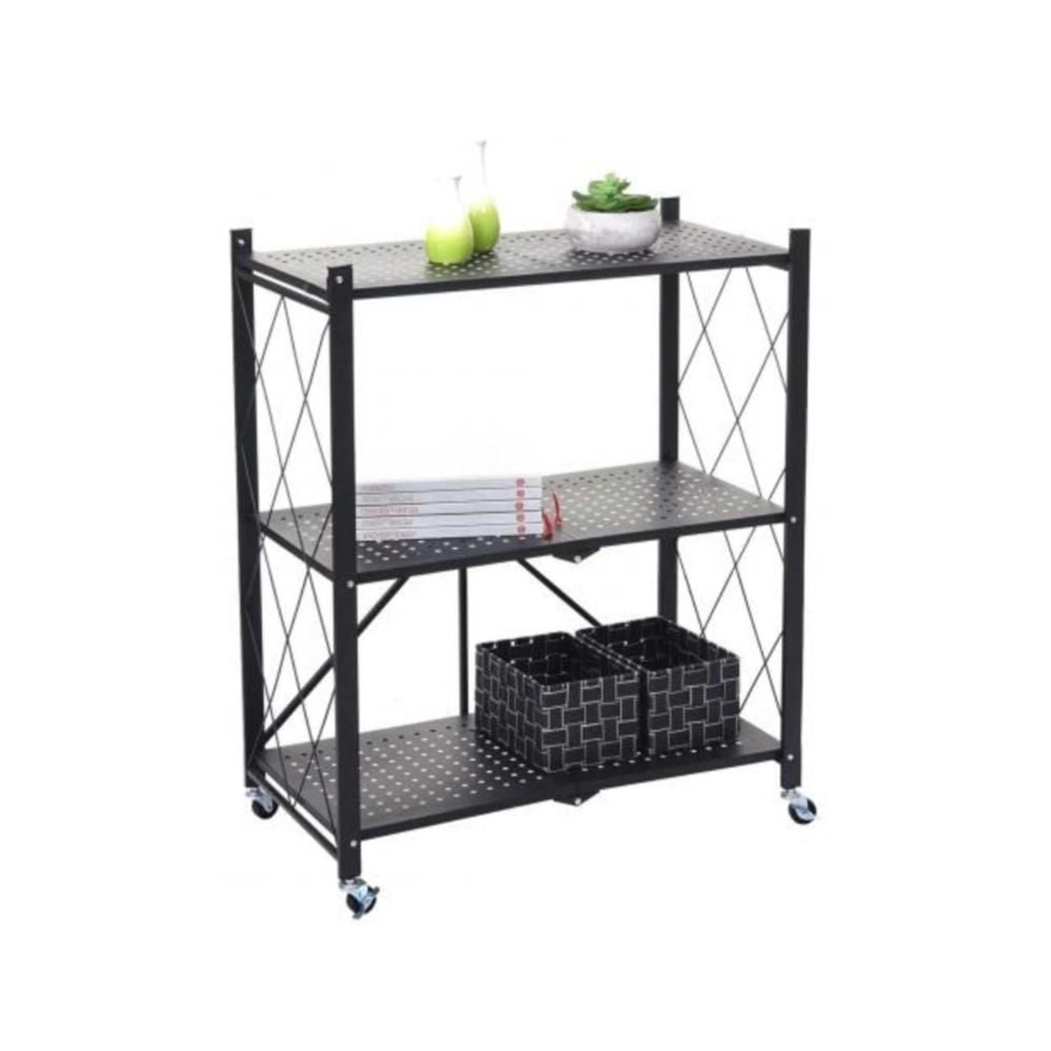 BERLINLODGE KLAP  Regal 3 Fachbäden Belastbarkeit 150 kg HxBxT 87 x 72 x 34 günstig online kaufen