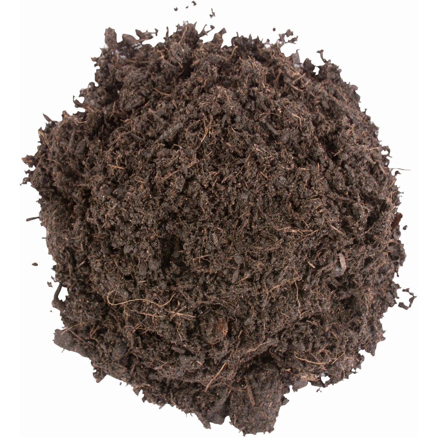 Nahaufnahme: Dunkle, torffreie Compo Bio Tomaten- und Gemüseerde, ideal für Beet, Balkon und Gewächshaus.