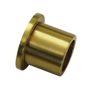 Gardinia Wandlager Chicago, Messing-Matt, für 20 mm Stangen zur Wandmontage.