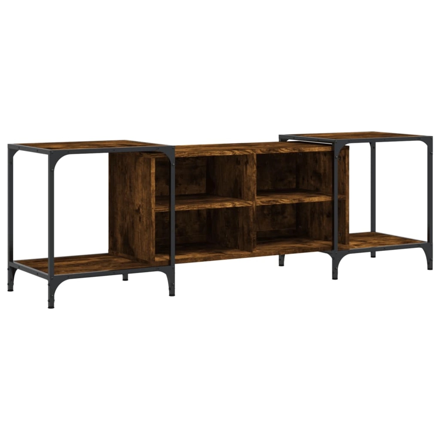 vidaXL TV-Schrank Räuchereiche 153x37x50 cm Holzwerkstoff 837604