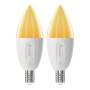 2er Set Govee E14 LED Leuchtmittel in Glühlampenform, 6500K, 450lm, 5W, smarte Steuerung.