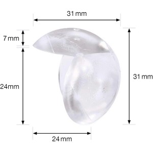Wagner Eckkantenschutz Safe Corner, 4er Set, transparent, Ø 33 mm. Schützt vor Verletzungen.