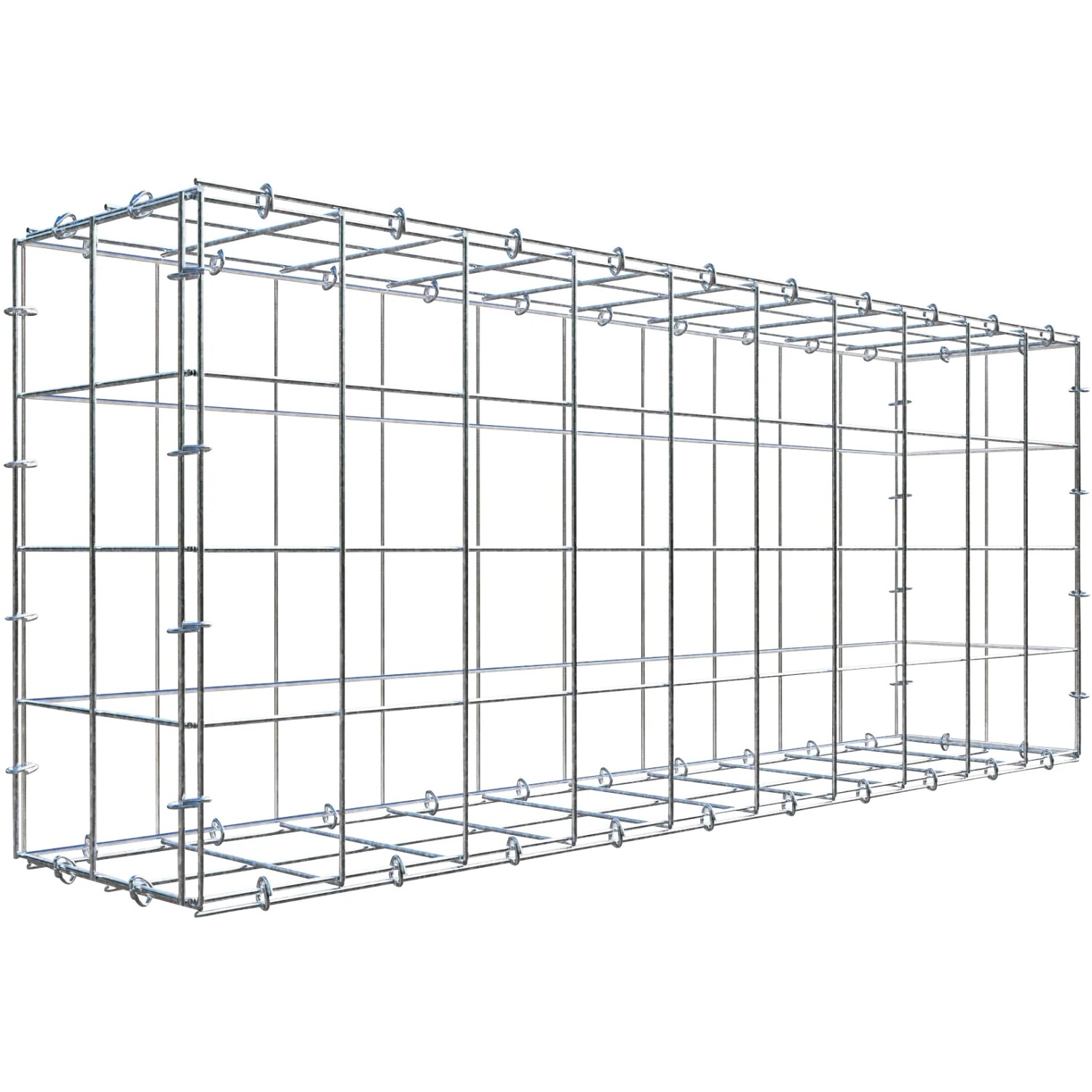 Gabiona C-Ring-Gabione 40 x 100 x 20 cm Maschenw 10 x 10 cm