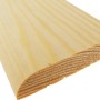 Kiefer Sockelleiste, 60 mm hoch, 2400 mm lang. Holzleiste für Bodenabschluss.