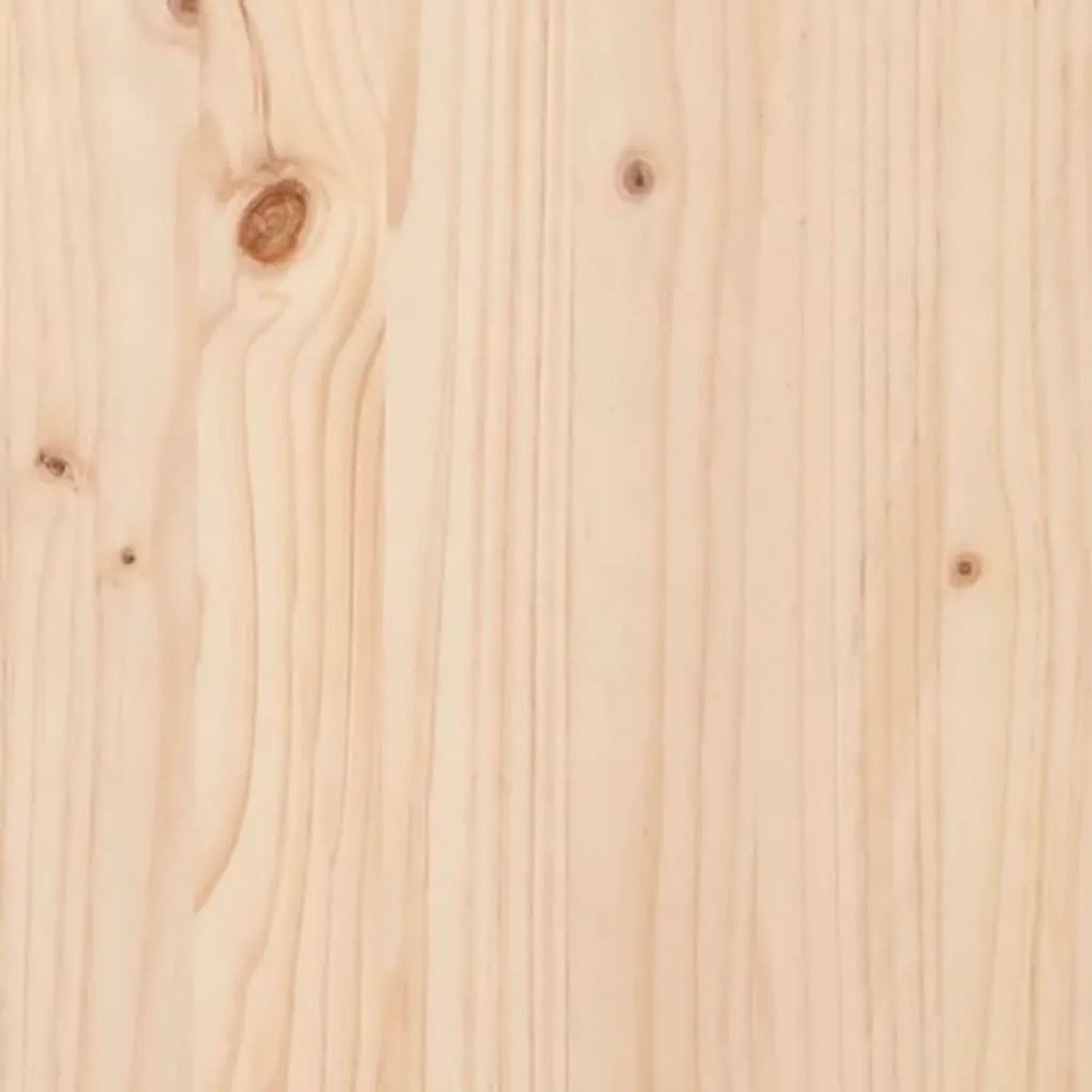Helle, unbehandelte Kiefernholz-Maserung mit Astlöchern. Material des vidaXL Couchtisches.