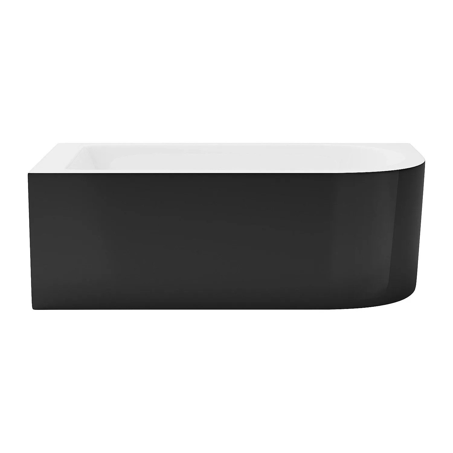 Vente-unique Badewanne Standard Anika Schwarz 150 cm