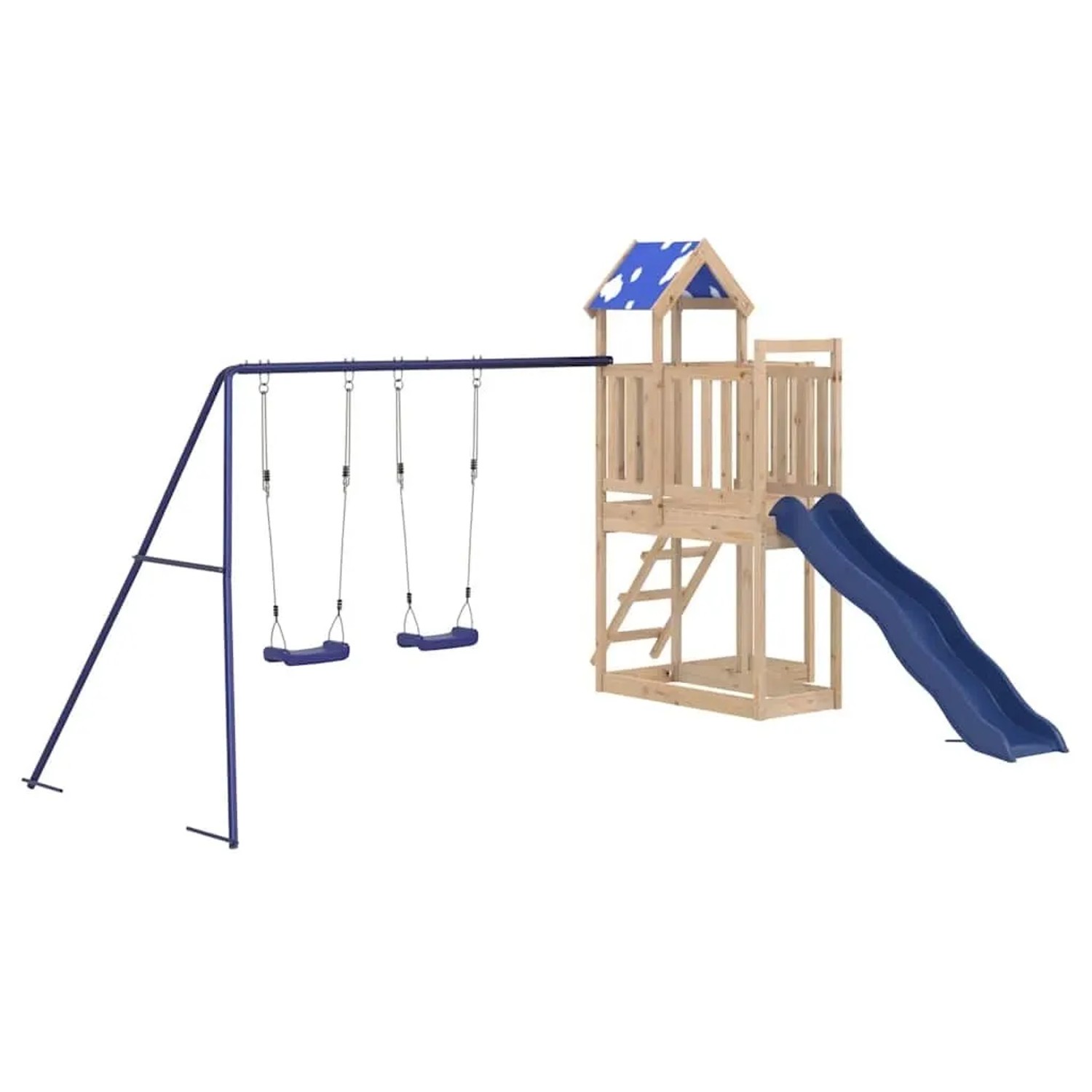vidaXL Spielturm Massivholz Kiefer 3278977